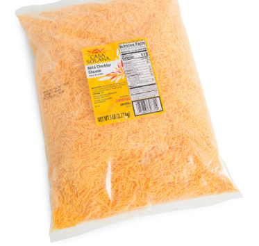Shredded Mild Cheddar Cheese