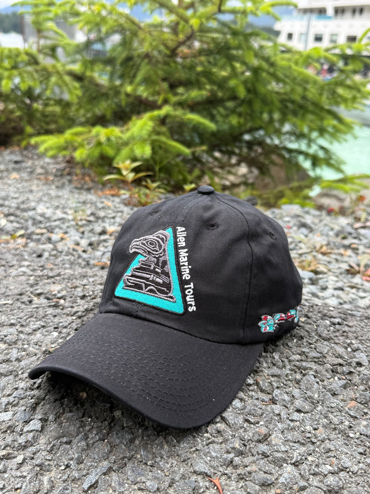Unstructured Teal Logo Hat