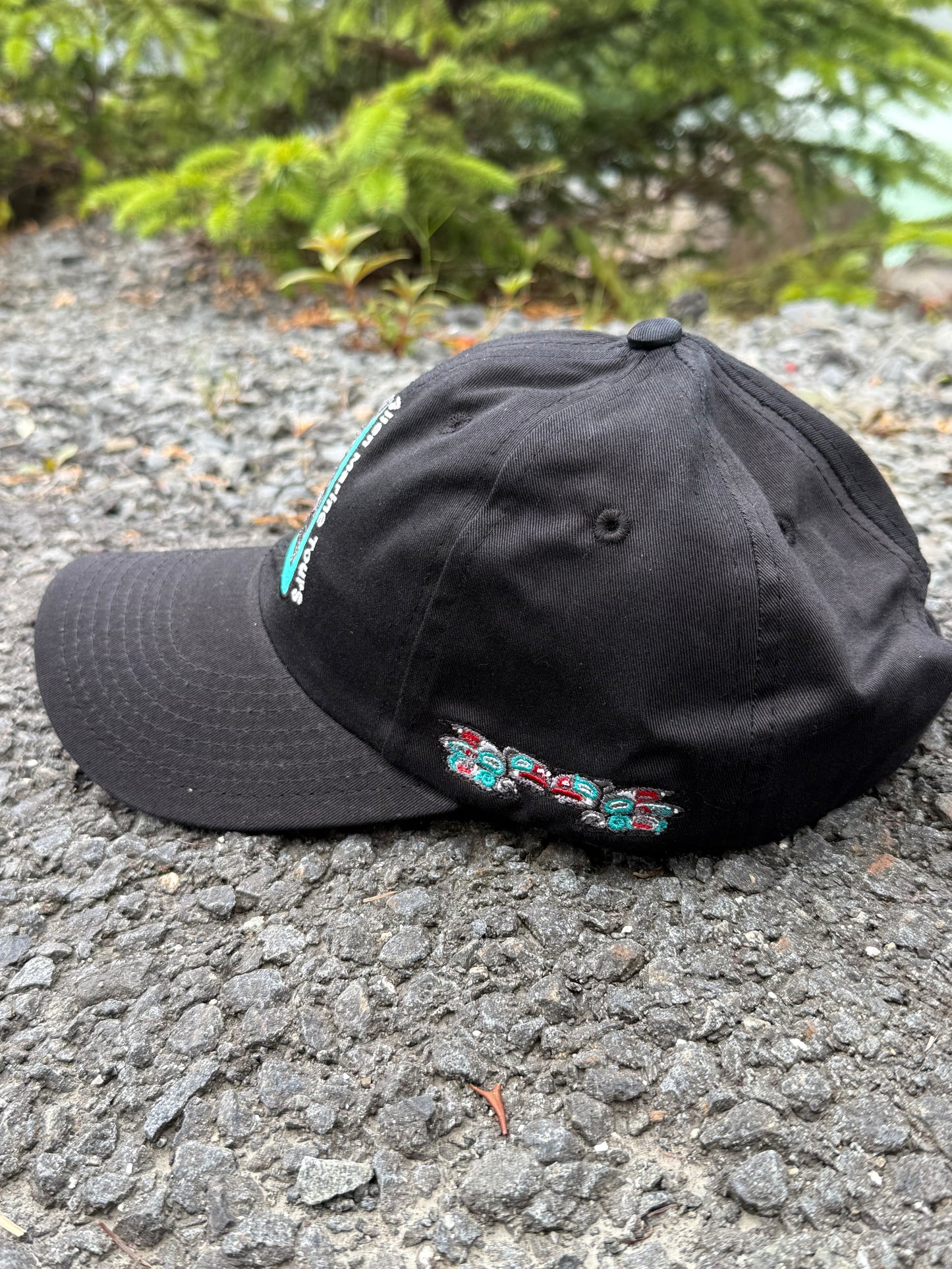 Unstructured Teal Logo Hat