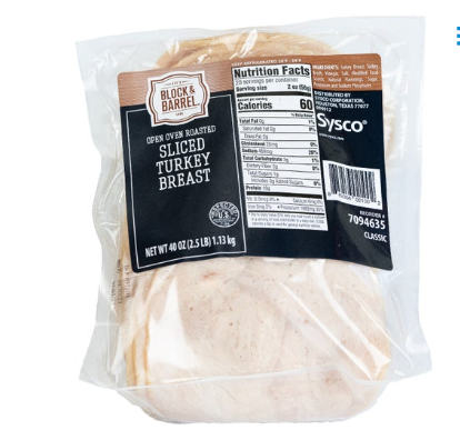 Sliced Turkey Deli Meat